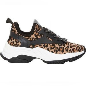 Steve Madden Leopard Print Sneakers in Black and Brown